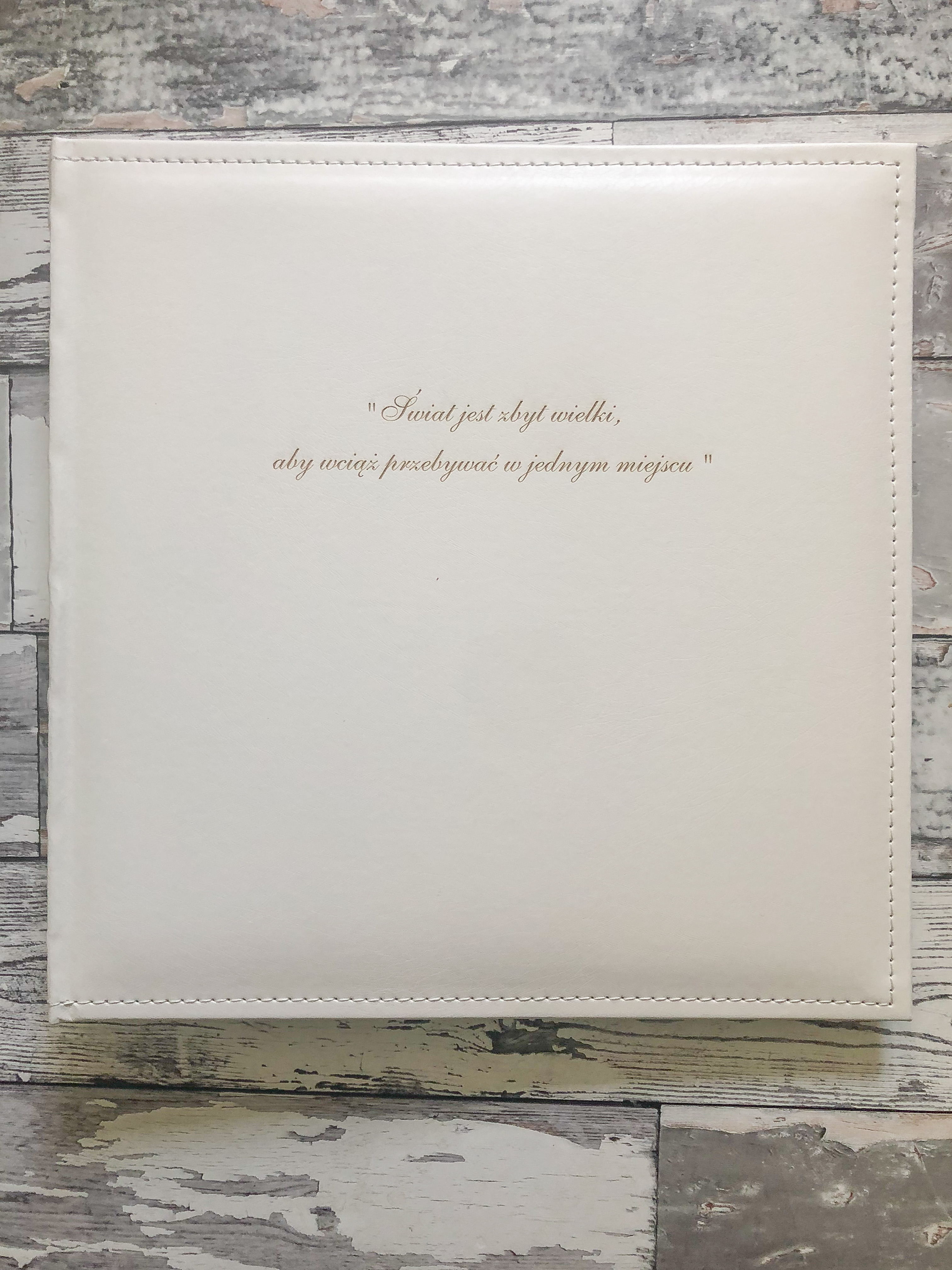 album wklejany z grawerem