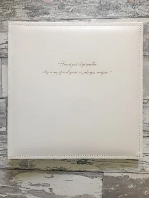 album wklejany z grawerem