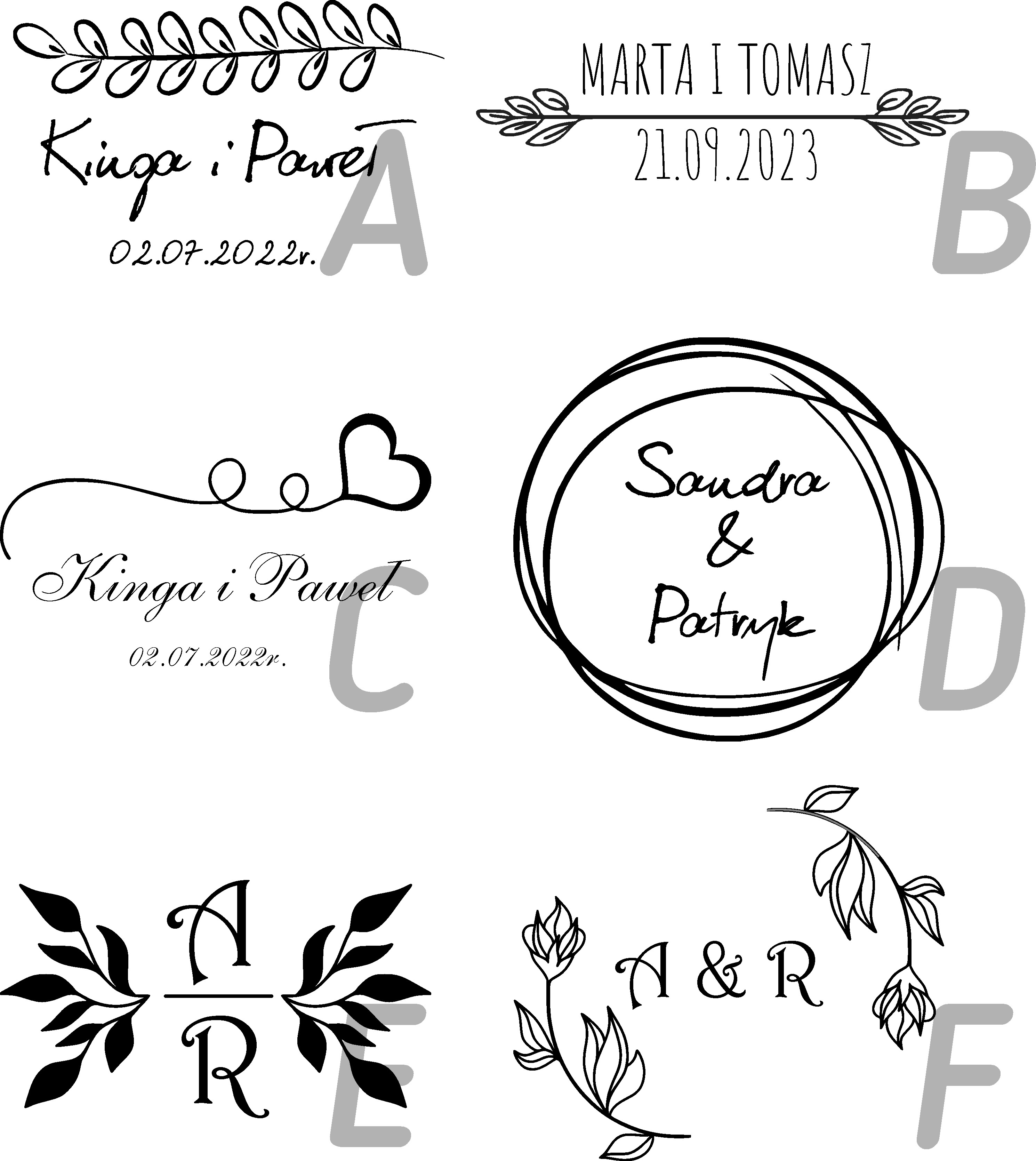 gotowe projekty do personalizacji