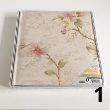 Album wklejany w pudełku Louvre różowy Zep (tradycyjny 40 białych stron)