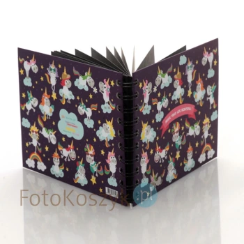 Mały album wklejany Panodia Lali Licorne (30 czarnych stron)