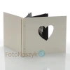 Album ślubny Goldbuch Chromo Beige XXL serce (tradycyjny 40 czarnych stron)