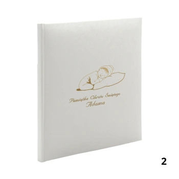 Album na chrzest, wklejany, 30 kremowych stron, personalizowany, 6 wzorów