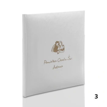 Album na chrzest, wklejany, 30 kremowych stron, personalizowany, 6 wzorów