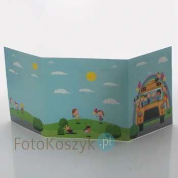 Mini-Album Dziecięcy Autobus - zestaw: 2 zdjęcia 15x21+ zakładka na CD
