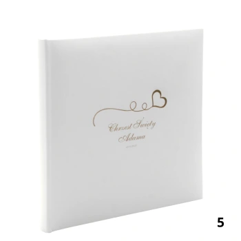 Album na chrzest, wklejany, 30 kremowych stron, personalizowany, 6 wzorów