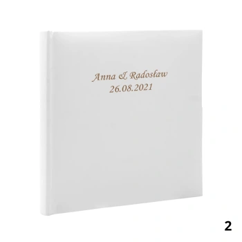 Album ślubny wklejany 30 kremowych stron, personalizowany, 5 wzorów