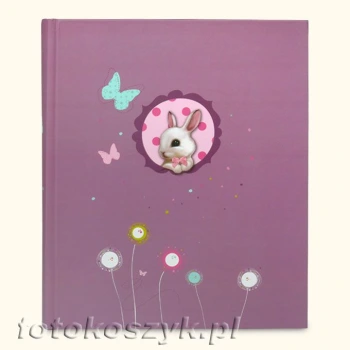 Album dziecięcy Panodia Foxy Purple (tradycyjny 60 kremowych stron)