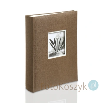 Album na zdjęcia wklejane Spec Brązowy z okienkiem (tradycyjny 100 kremowych stron)