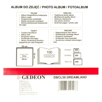 Album Dziecięcy Dreamland R (tradycyjny 100 białych stron)