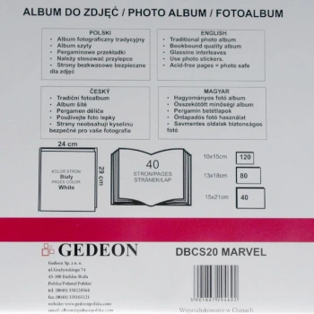 Dziecięcy album na zdjęcia Gedeon Marvel R (40 stron pod folię)