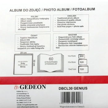 Album Gedeon Genius J XL (tradycyjny 60 kremowych stron)