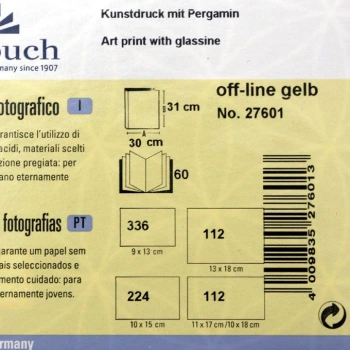 Album Goldbuch Off-Line Gelb  (tradycyjny 60 czarnych stron)