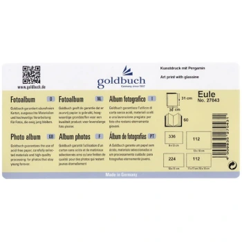 Album dziecięcy Goldbuch Sowy (tradycyjny 60 kremowych stron)