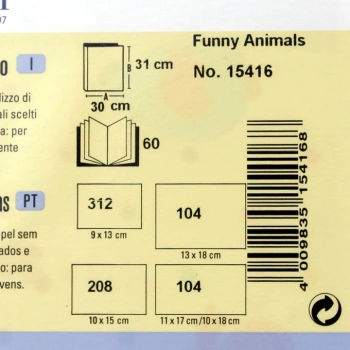 Album dziecięcy Goldbuch Funny Animals (tradycyjny 60 białych stron)