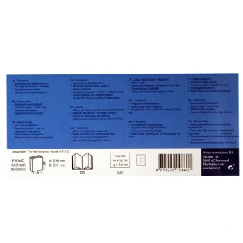 Album Henzo Kashmir Turkusowy (tradycyjny 100 białych stron)