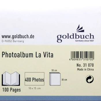 Album Goldbuch La Vita Żółty (tradycyjny, 100 białych stron)