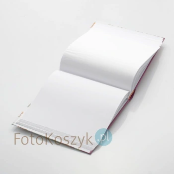 Album Paisley Fuksja (tradycyjny, 100 białych stron)