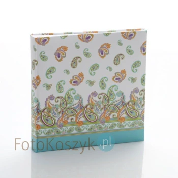 Album Paisley Morski (tradycyjny, 100 białych stron)