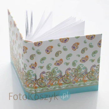 Album Paisley Morski (tradycyjny, 100 białych stron)