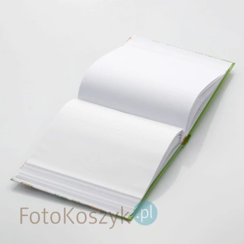 Album Paisley Zielony (tradycyjny, 100 białych stron)