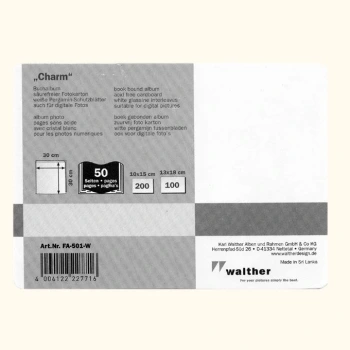 Album Walther Charm Biel (tradycyjny 50 czarnych stron)