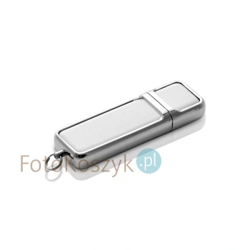 Biały pendrive ze skóry 32GB 2.0