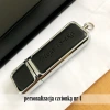 Czarny pendrive ze skóry 16GB 3.0