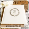 Album dziecięcy na chrzest, urodziny, metryczka do wyboru, wklejany, 10 kremowych stron, personalizowany, 12 wzorów