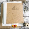 Drewniany album na zdjęcia wklejane Wood XL (60 czarnych stron)