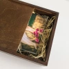 Lakierowane, bejcowane pudełko na odbitki 15x23 i pendrive