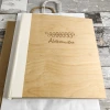 Drewniany album na zdjęcia wklejane Wood XL (60 czarnych stron)