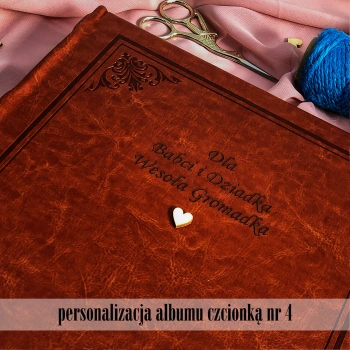 Album na zdjęcia wklejane Gedeon Journal (tradycyjny 40 kremowych stron)