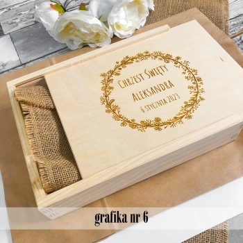 Drewniane pudełko na odbitki 15x23