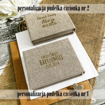 Uniwersalne pudełko na pendrive płótno (magnes)