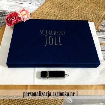 Pudełko SF linum granat na zdjęcia 15x23 (do 50 zdjęć)