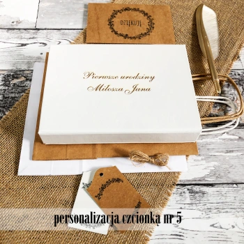 Białe pudełko SF na zdjęcia 13x18 (do 100 zdjęć)