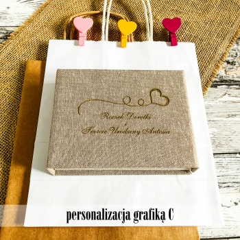 Uniwersalne pudełko na pendrive płótno (magnes)