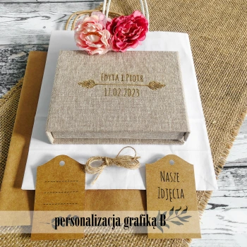 Zestaw beżowy pendrive w pudełku