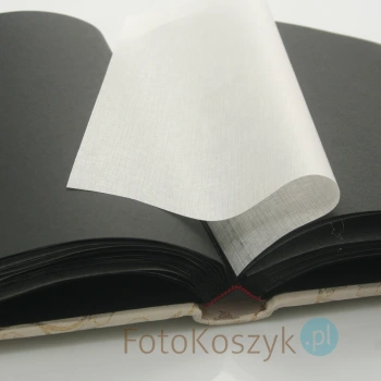 Album ślubny na zdjęcia wklejane Venus złoty (tradycyjny 60 czarnych stron)