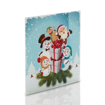 Mini-Album bałwanki zestaw: 2 zdjęcia 15x21 + zakładka