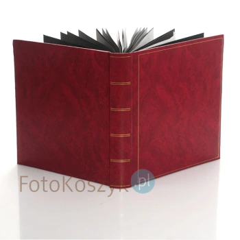 Album Henzo Basicline Czerwony (tradycyjny 80 czarnych stron)