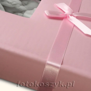Album Dziecięcy Blupik różowy box (tradycyjny 40 kremowych stron)