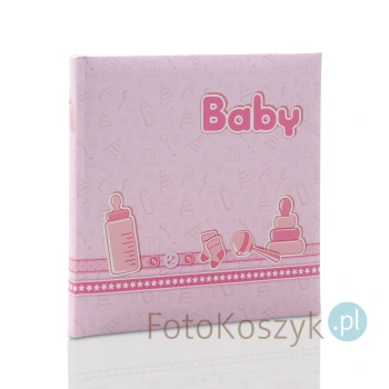 Album wklejany dziecięcy Baby Pink (tradycyjny 40 kremowych stron)