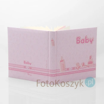 Album wklejany dziecięcy Baby Pink (tradycyjny 40 kremowych stron)
