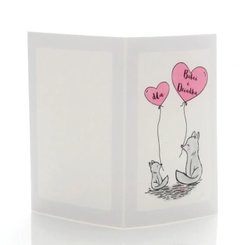 Mini-Album TS dla Babci i dla Dziadka liski na dwa zdjęcia 13x18