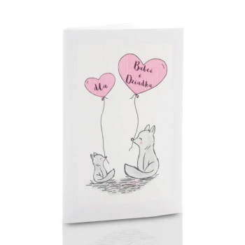 Mini-Album TS dla Babci i dla Dziadka liski na dwa zdjęcia 13x18