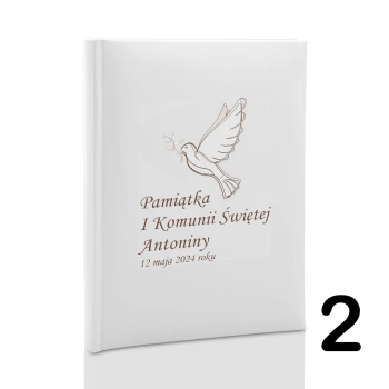 Album komunijny wsuwany na 100 zdjęć 10x15 personalizowany 5 wzorów