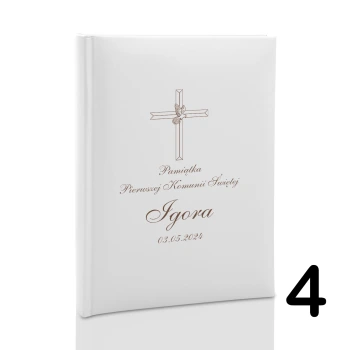 Album komunijny wsuwany na 100 zdjęć 10x15 personalizowany 5 wzorów