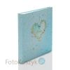 Album dziecięcy Goldbuch Blue Heart (tradycyjny, 60 kremowych stron)